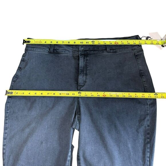 NYDJ Not Your Daughters Jeans Women 18W Marilyn Straight High Rise Stretch Black - Picture 9 of 11